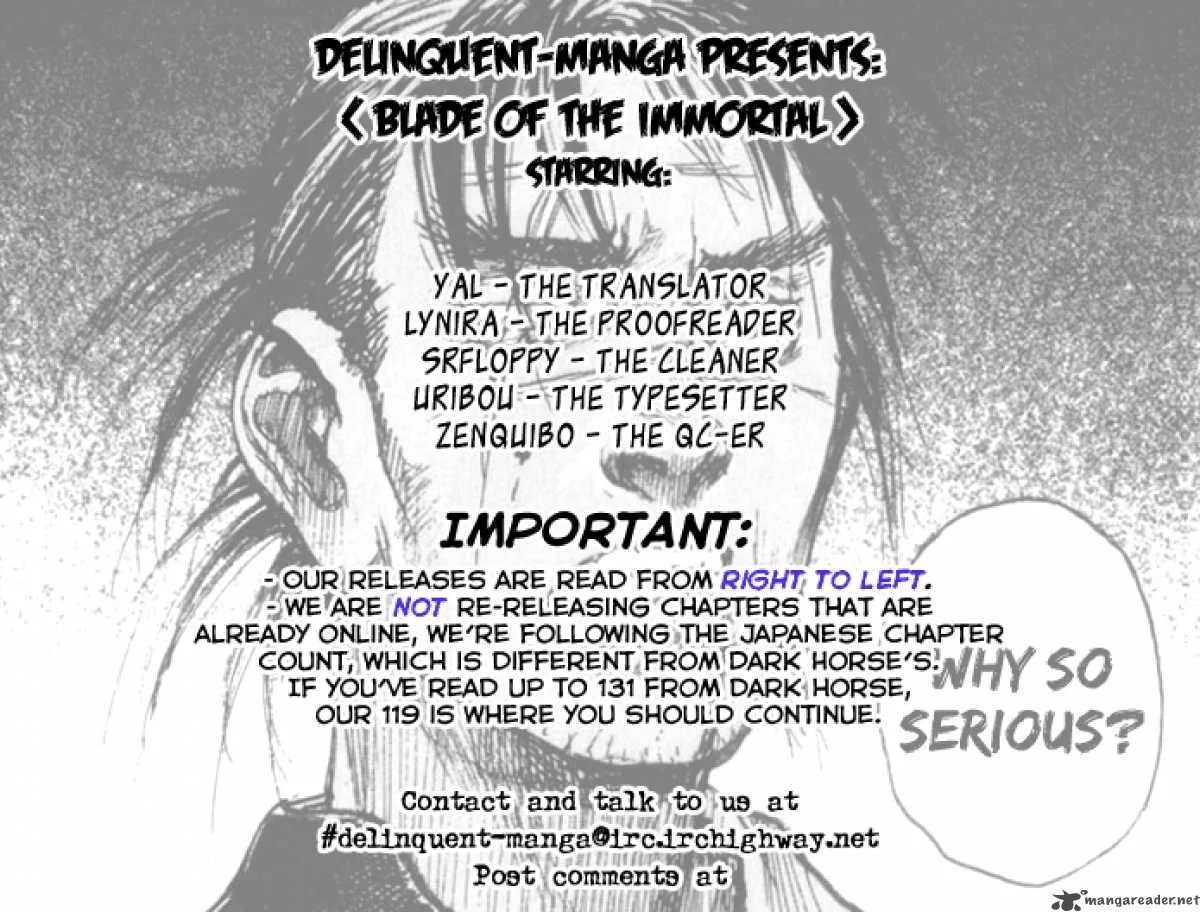 Blade of the Immortal Chapter 151 page 1