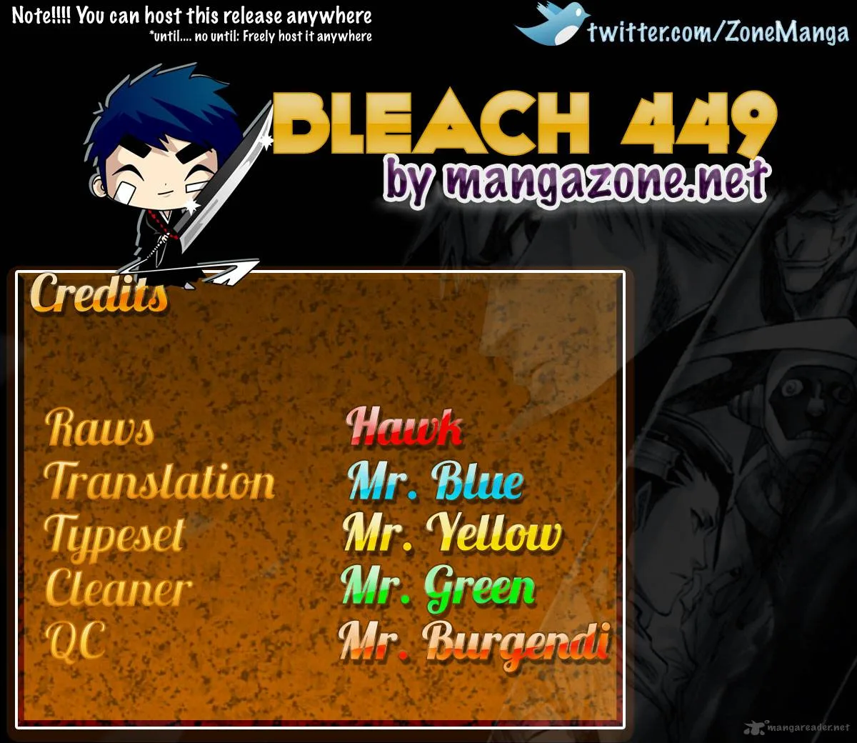 Bleach Chapter 449 page 1