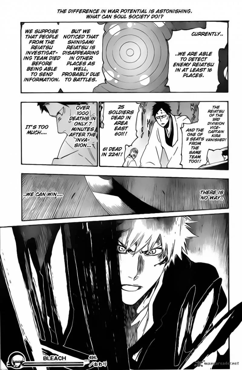 Bleach Chapter 494 page 19