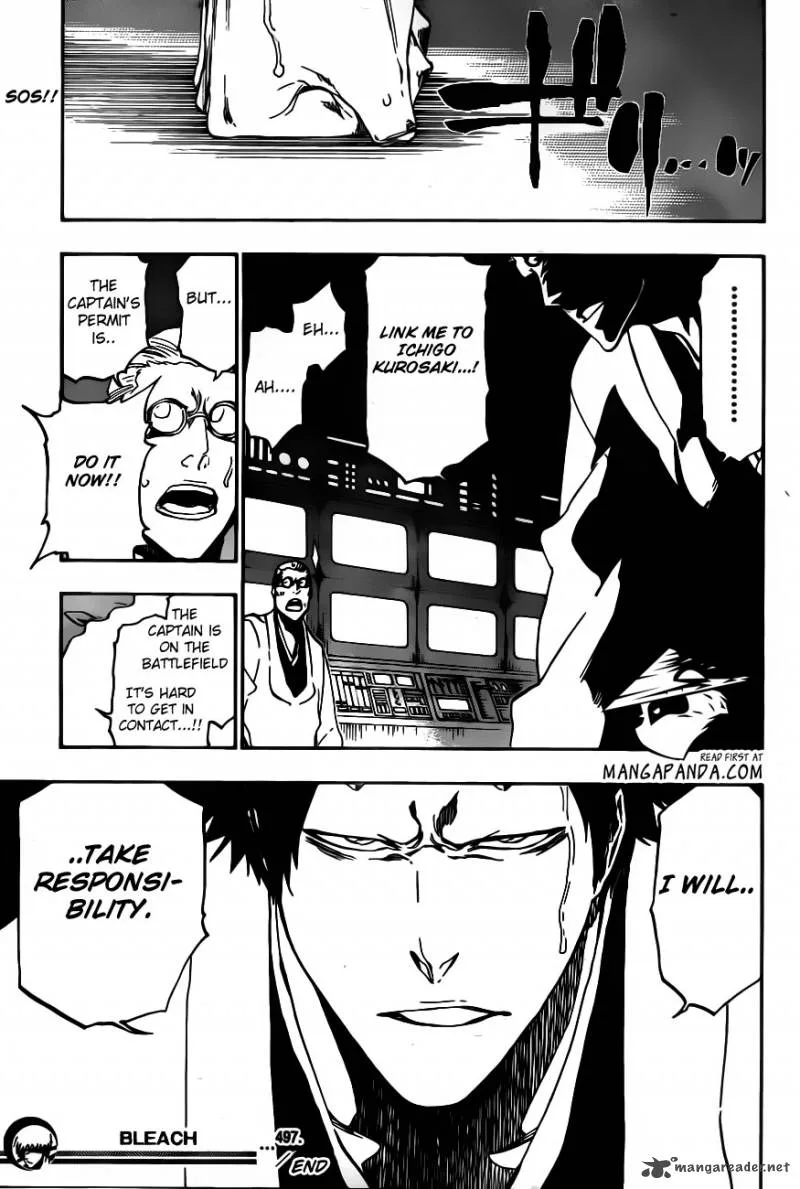 Bleach Chapter 497 page 17