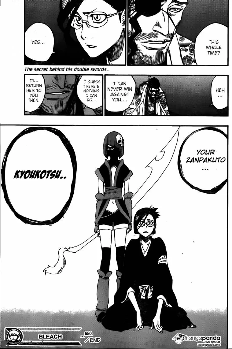 Bleach Chapter 650 page 17