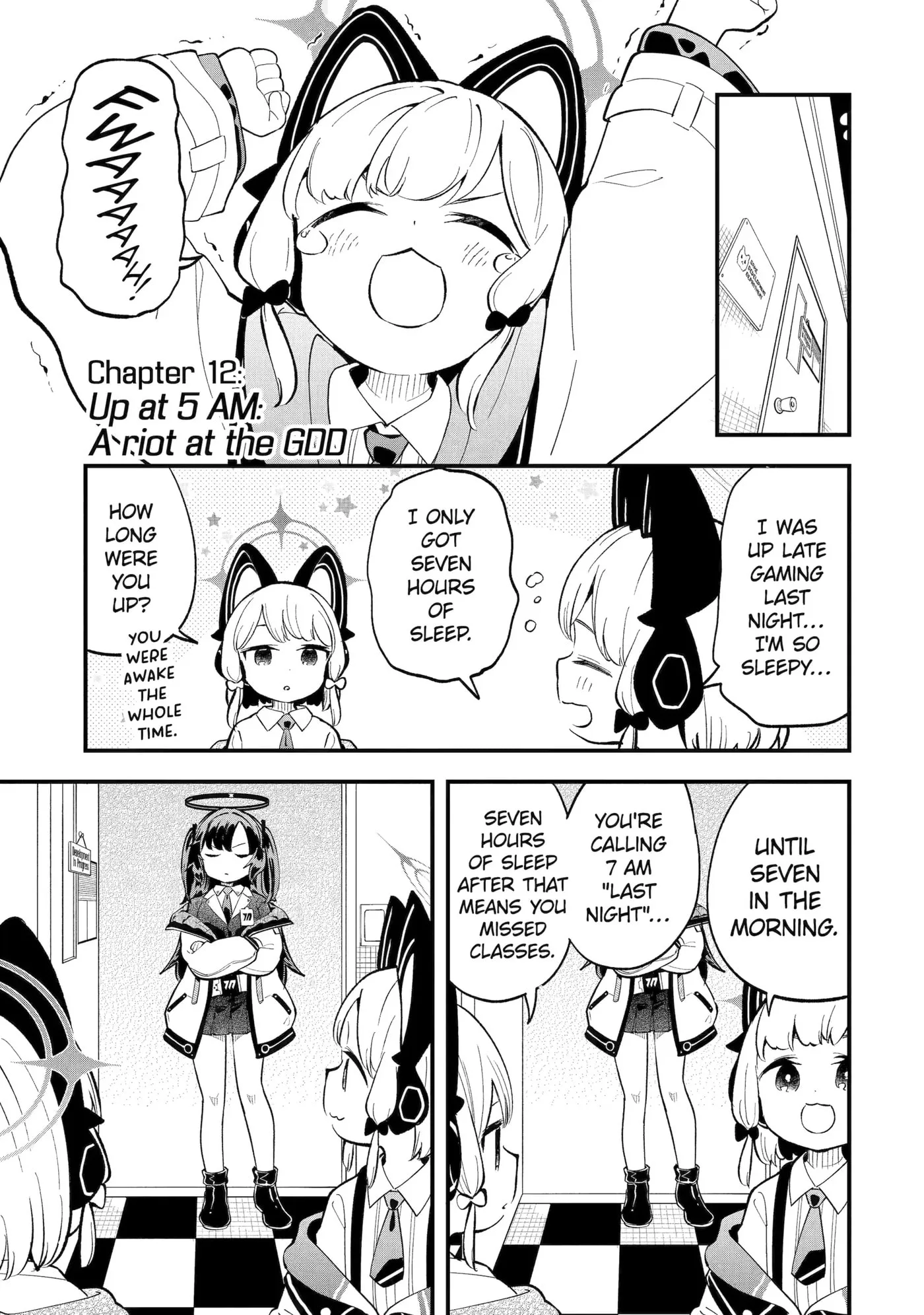 Blue Archive: Game Kaihatsubu Daibouken! Chapter 12 page 1