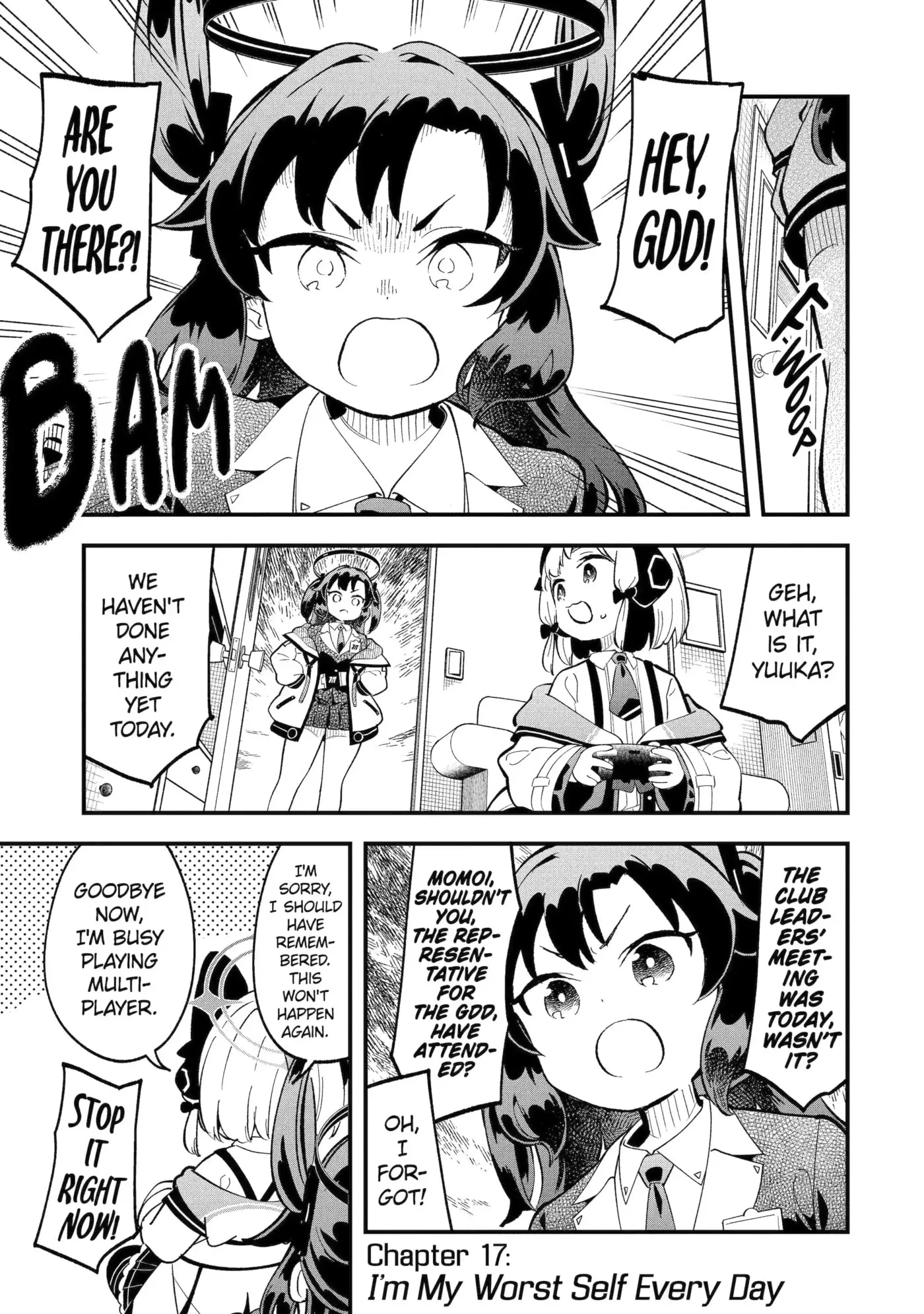 Blue Archive: Game Kaihatsubu Daibouken! Chapter 17 page 1