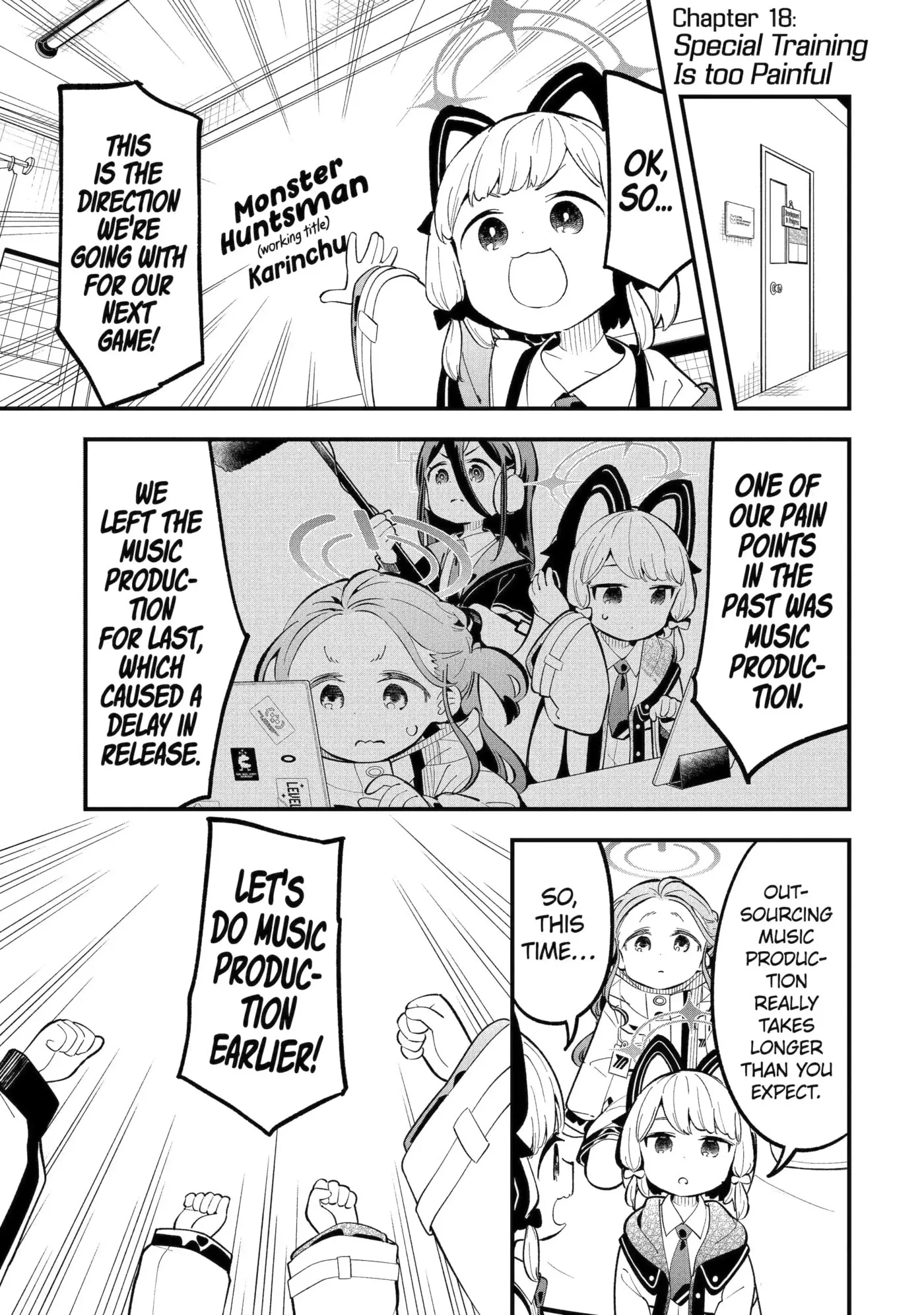 Blue Archive: Game Kaihatsubu Daibouken! Chapter 18 page 1
