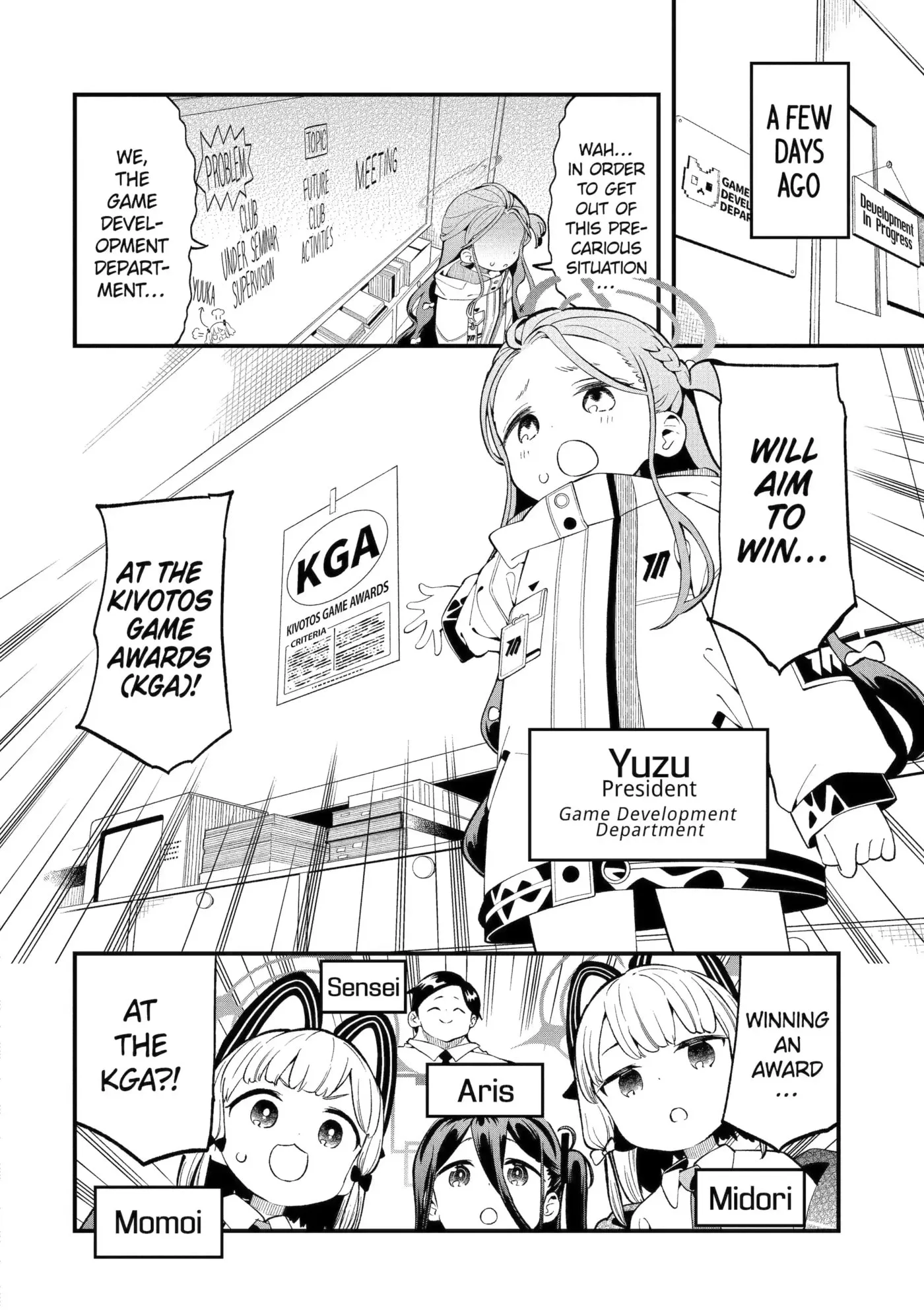 Blue Archive: Game Kaihatsubu Daibouken! Chapter 2 page 2