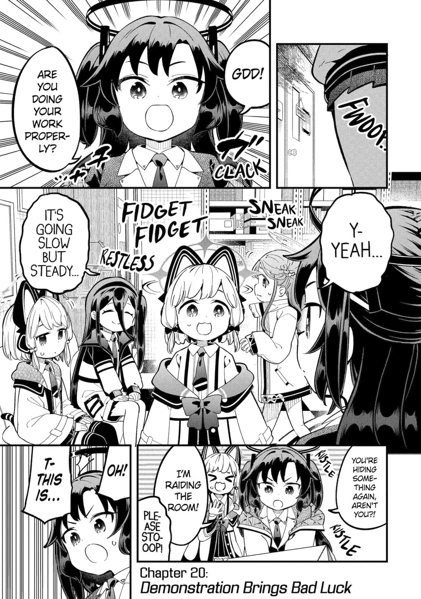 Blue Archive: Game Kaihatsubu Daibouken! Chapter 20 page 1