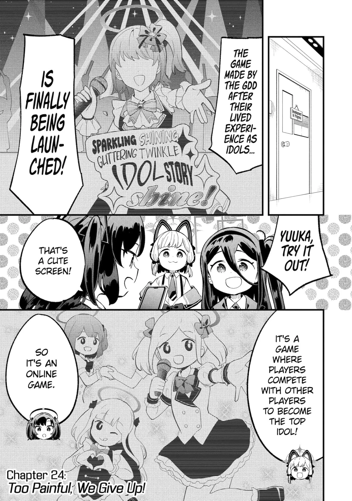 Blue Archive: Game Kaihatsubu Daibouken! Chapter 24 page 1