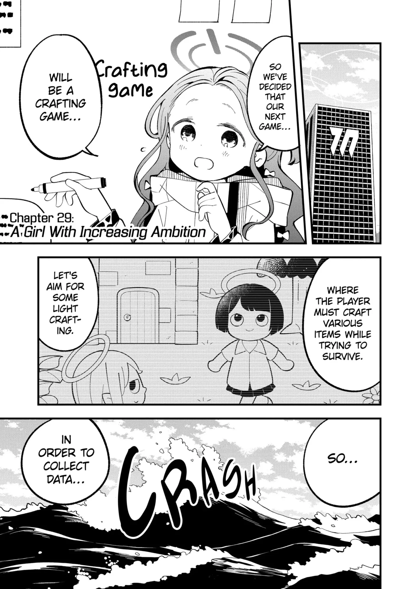 Blue Archive: Game Kaihatsubu Daibouken! Chapter 29 page 1
