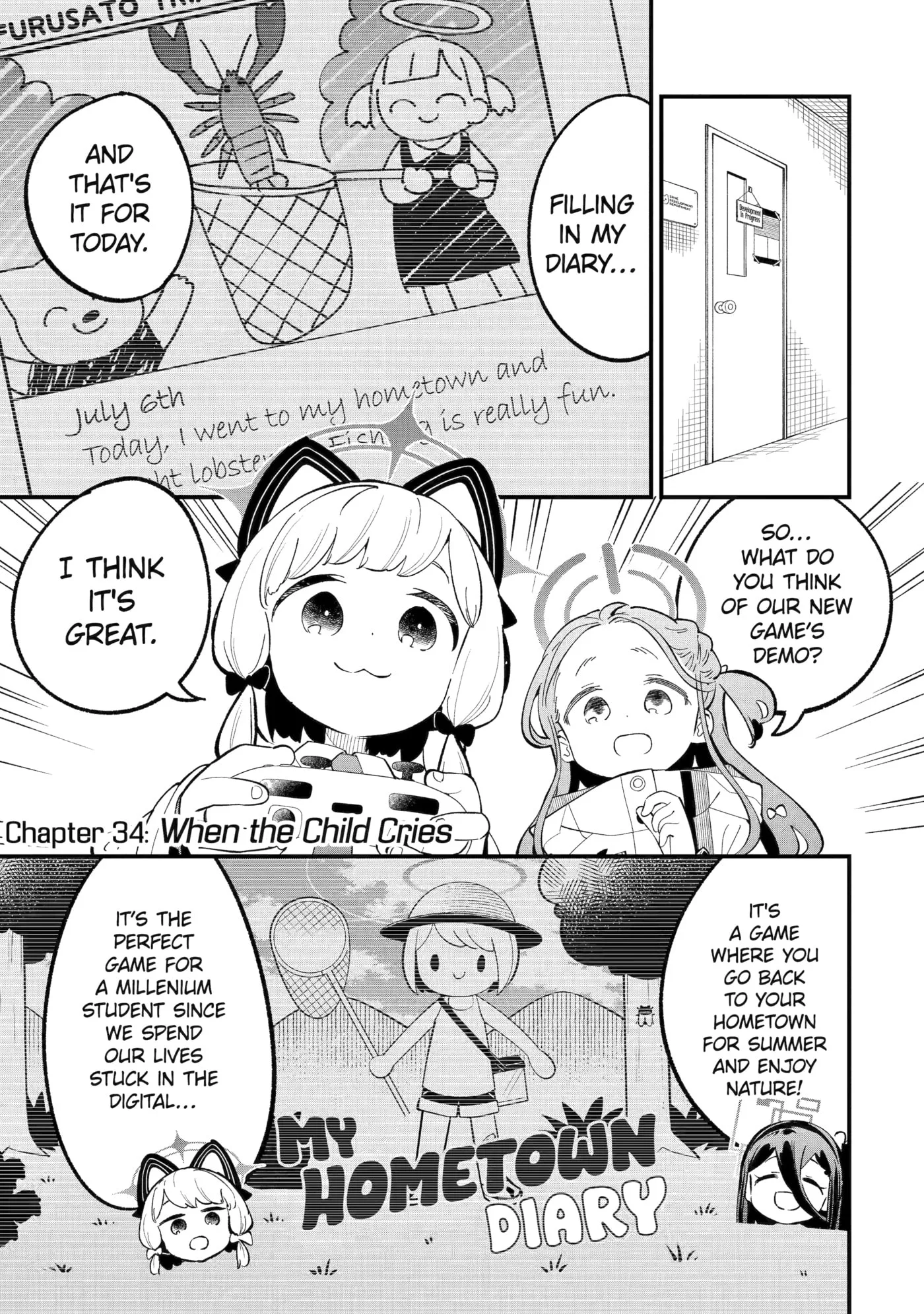Blue Archive: Game Kaihatsubu Daibouken! Chapter 34 page 1