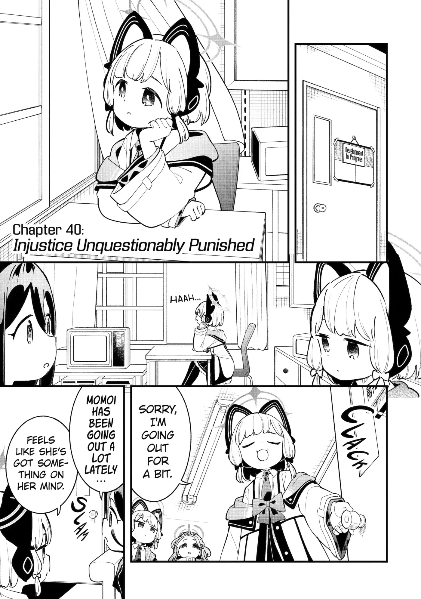 Blue Archive: Game Kaihatsubu Daibouken! Chapter 40 page 1