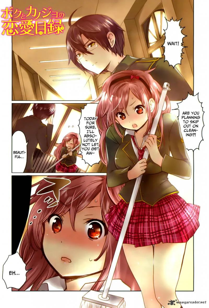 Boku to Kanojo no Renai Mokuroku Chapter 1 page 1