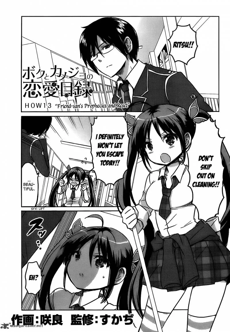 Boku to Kanojo no Renai Mokuroku Chapter 13 page 1