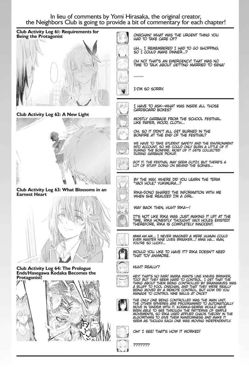 Boku wa Tomodachi ga Sukunai Chapter 64 page 65