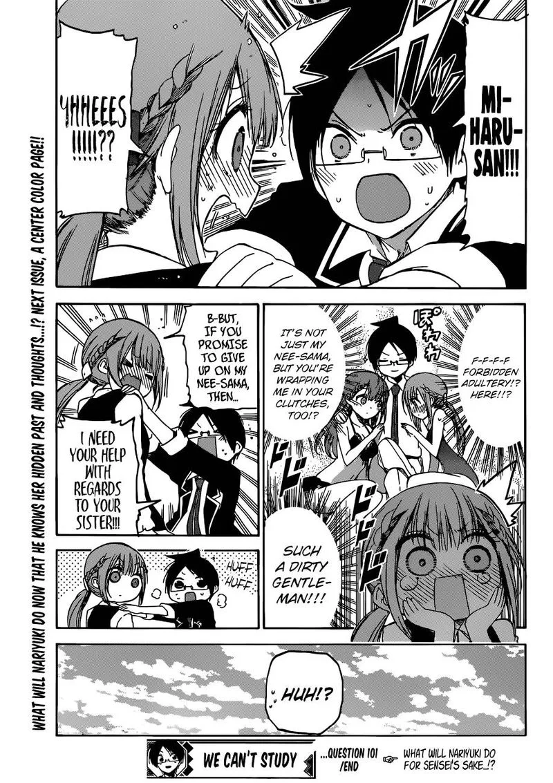 Bokutachi wa Benkyou ga Dekinai Chapter 101 page 19