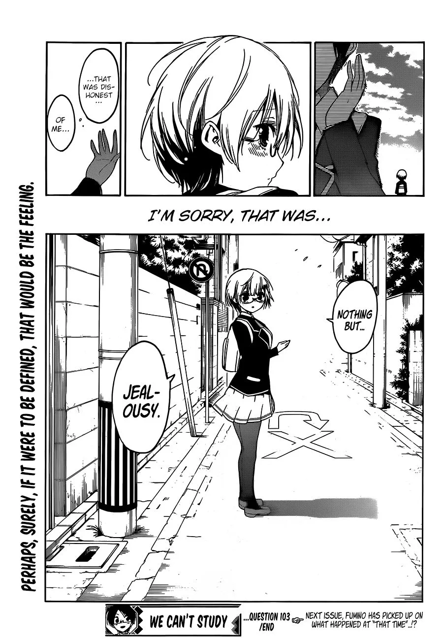 Bokutachi wa Benkyou ga Dekinai Chapter 103 page 19
