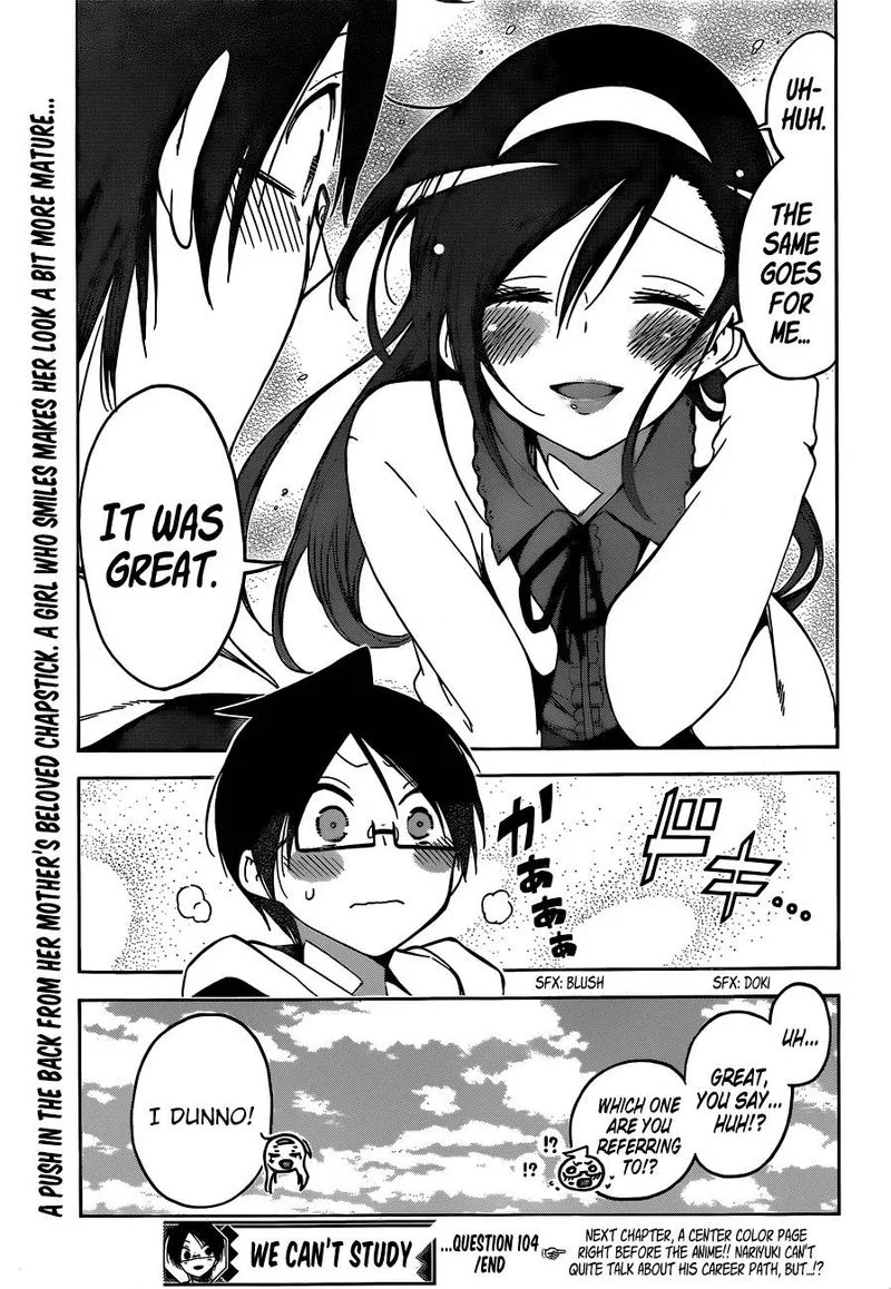 Bokutachi wa Benkyou ga Dekinai Chapter 104 page 19