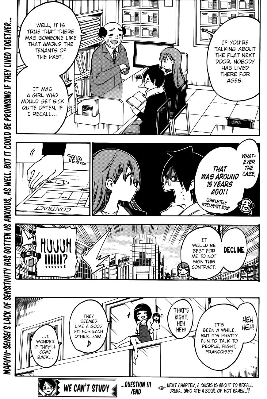 Bokutachi wa Benkyou ga Dekinai Chapter 111 page 20