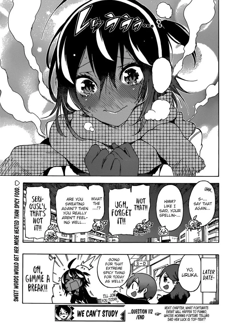 Bokutachi wa Benkyou ga Dekinai Chapter 112 page 19
