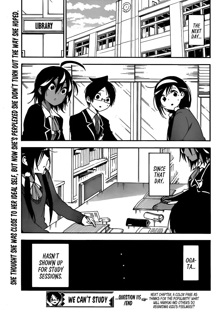 Bokutachi wa Benkyou ga Dekinai Chapter 115 page 19