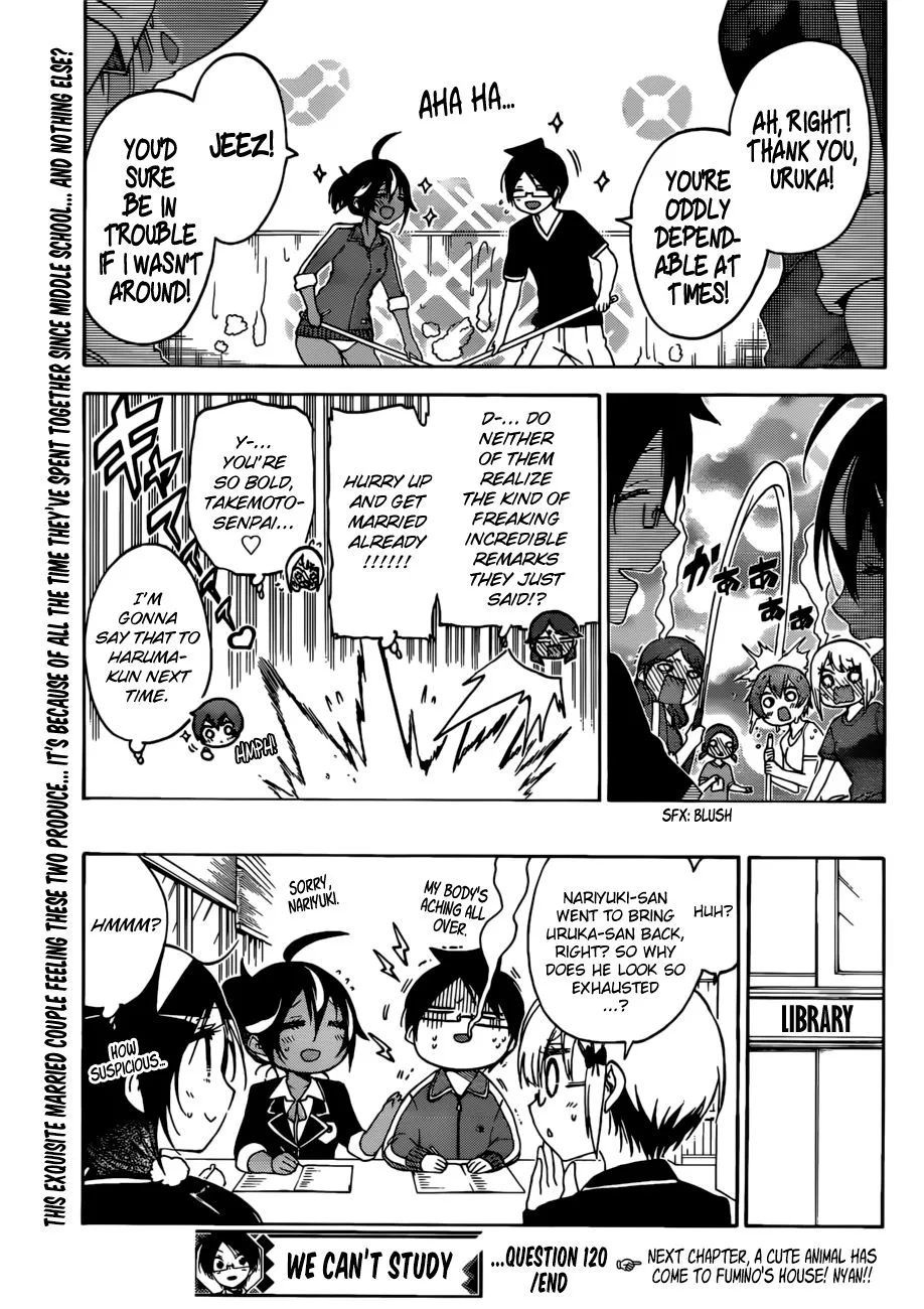 Bokutachi wa Benkyou ga Dekinai Chapter 120 page 19