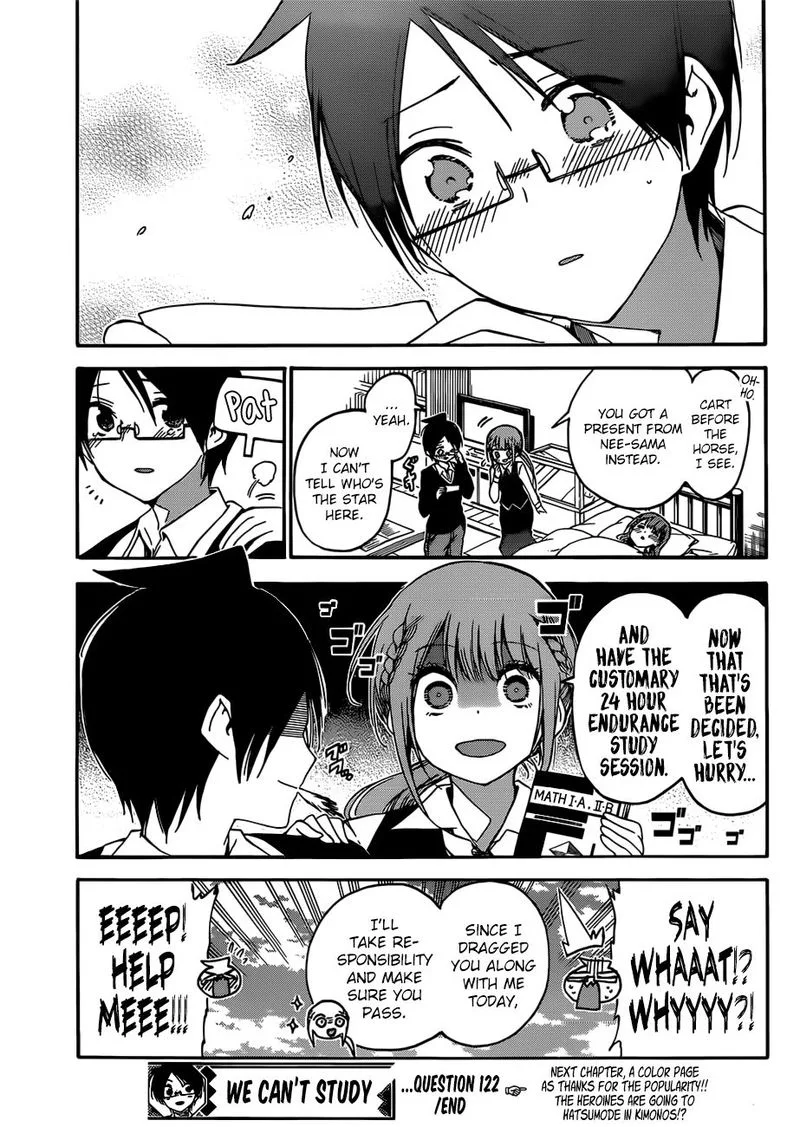 Bokutachi wa Benkyou ga Dekinai Chapter 122 page 19