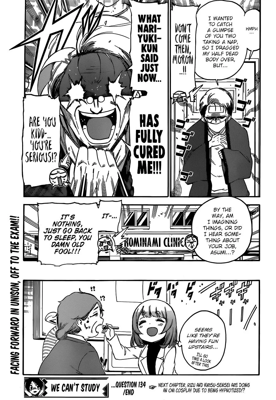 Bokutachi wa Benkyou ga Dekinai Chapter 134 page 20