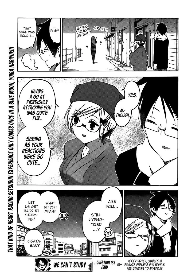 Bokutachi wa Benkyou ga Dekinai Chapter 135 page 19