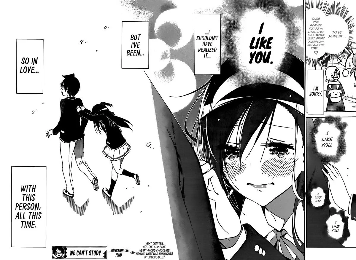 Bokutachi wa Benkyou ga Dekinai Chapter 136 page 18