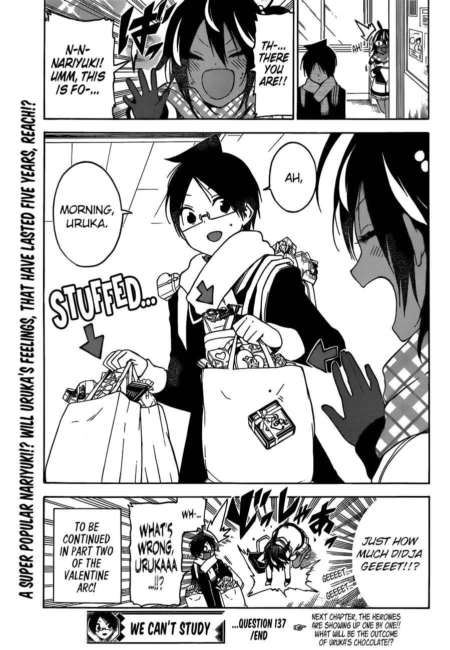 Bokutachi wa Benkyou ga Dekinai Chapter 137 page 19