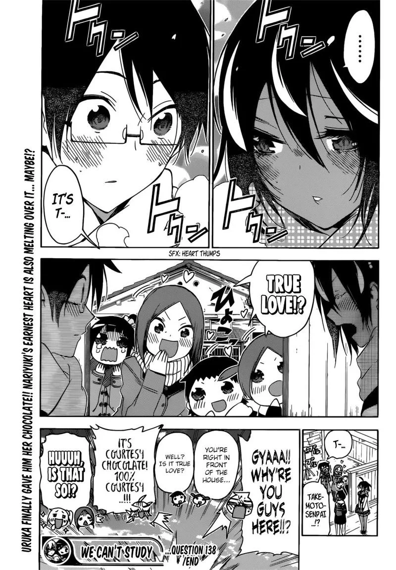 Bokutachi wa Benkyou ga Dekinai Chapter 138 page 19