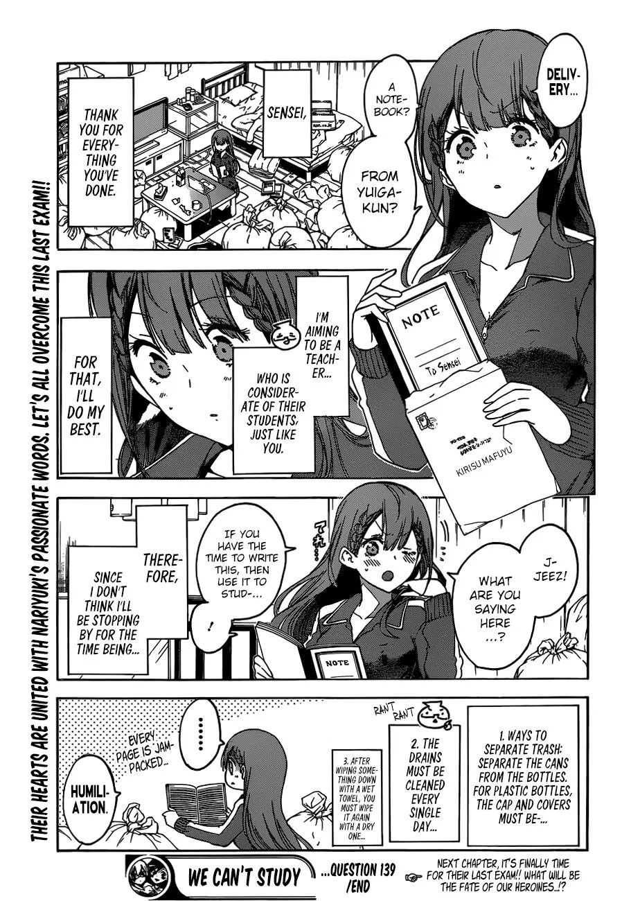 Bokutachi wa Benkyou ga Dekinai Chapter 139 page 20