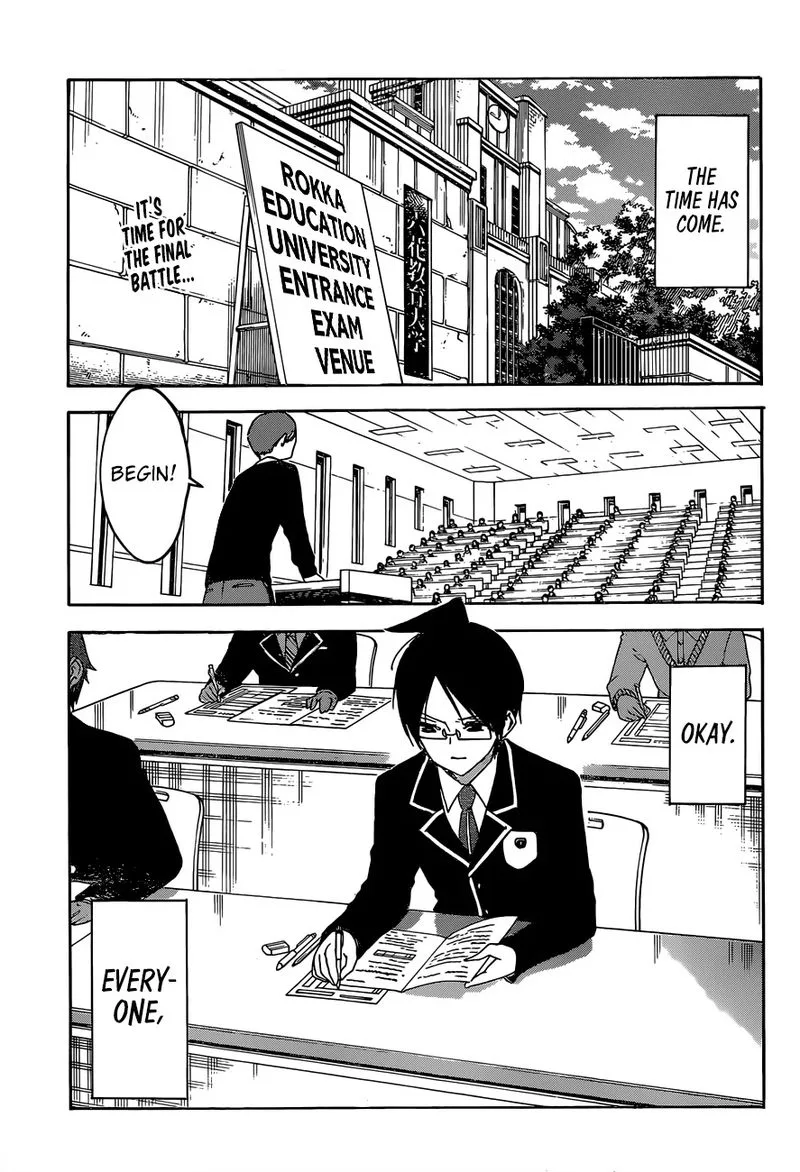 Bokutachi wa Benkyou ga Dekinai Chapter 140 page 1