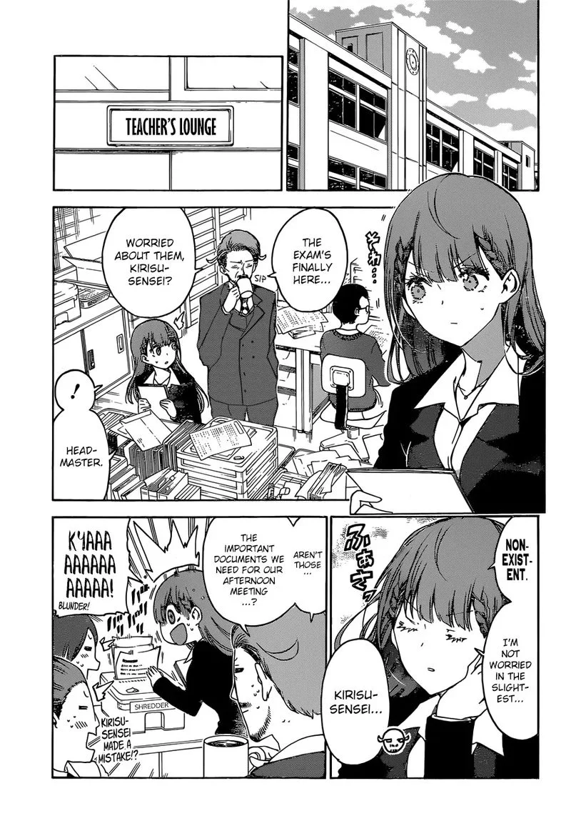 Bokutachi wa Benkyou ga Dekinai Chapter 140 page 3