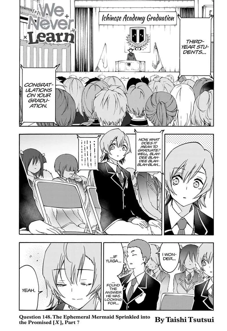 Bokutachi wa Benkyou ga Dekinai Chapter 148 page 1