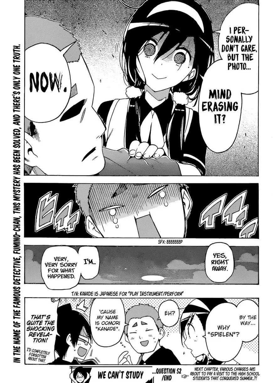 Bokutachi wa Benkyou ga Dekinai Chapter 52 page 20