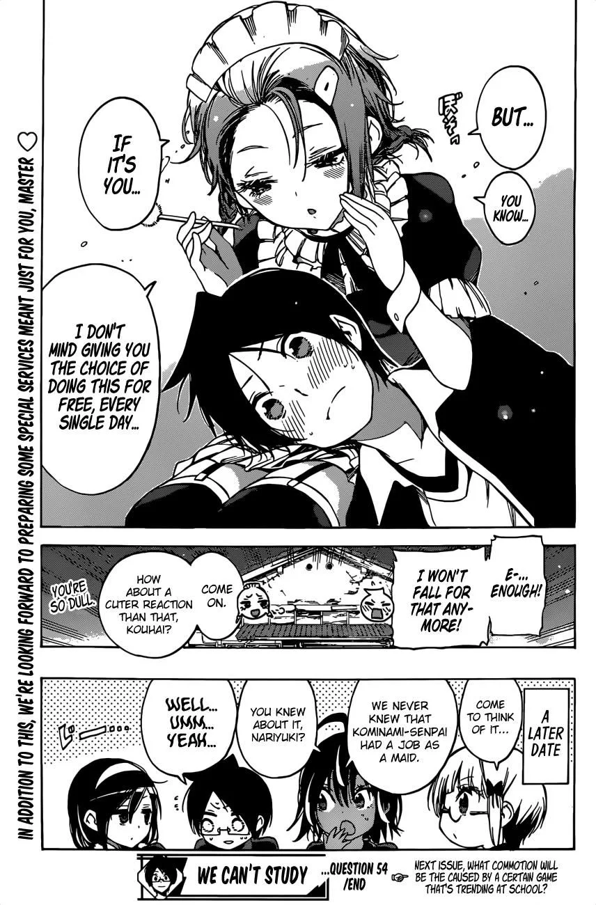 Bokutachi wa Benkyou ga Dekinai Chapter 54 page 22