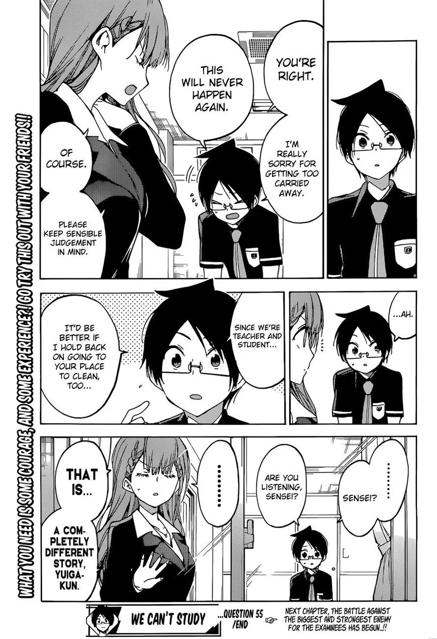 Bokutachi wa Benkyou ga Dekinai Chapter 55 page 20