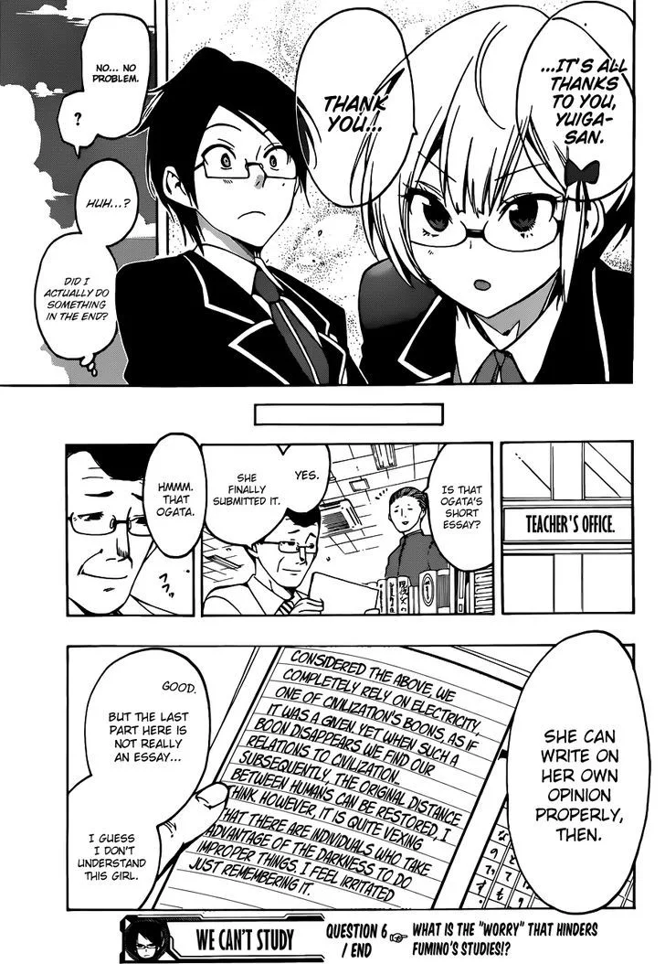 Bokutachi wa Benkyou ga Dekinai Chapter 6 page 20