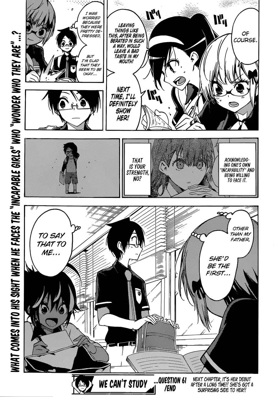 Bokutachi wa Benkyou ga Dekinai Chapter 61 page 21