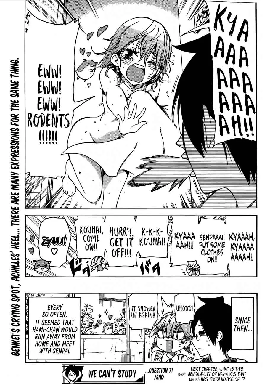 Bokutachi wa Benkyou ga Dekinai Chapter 71 page 19