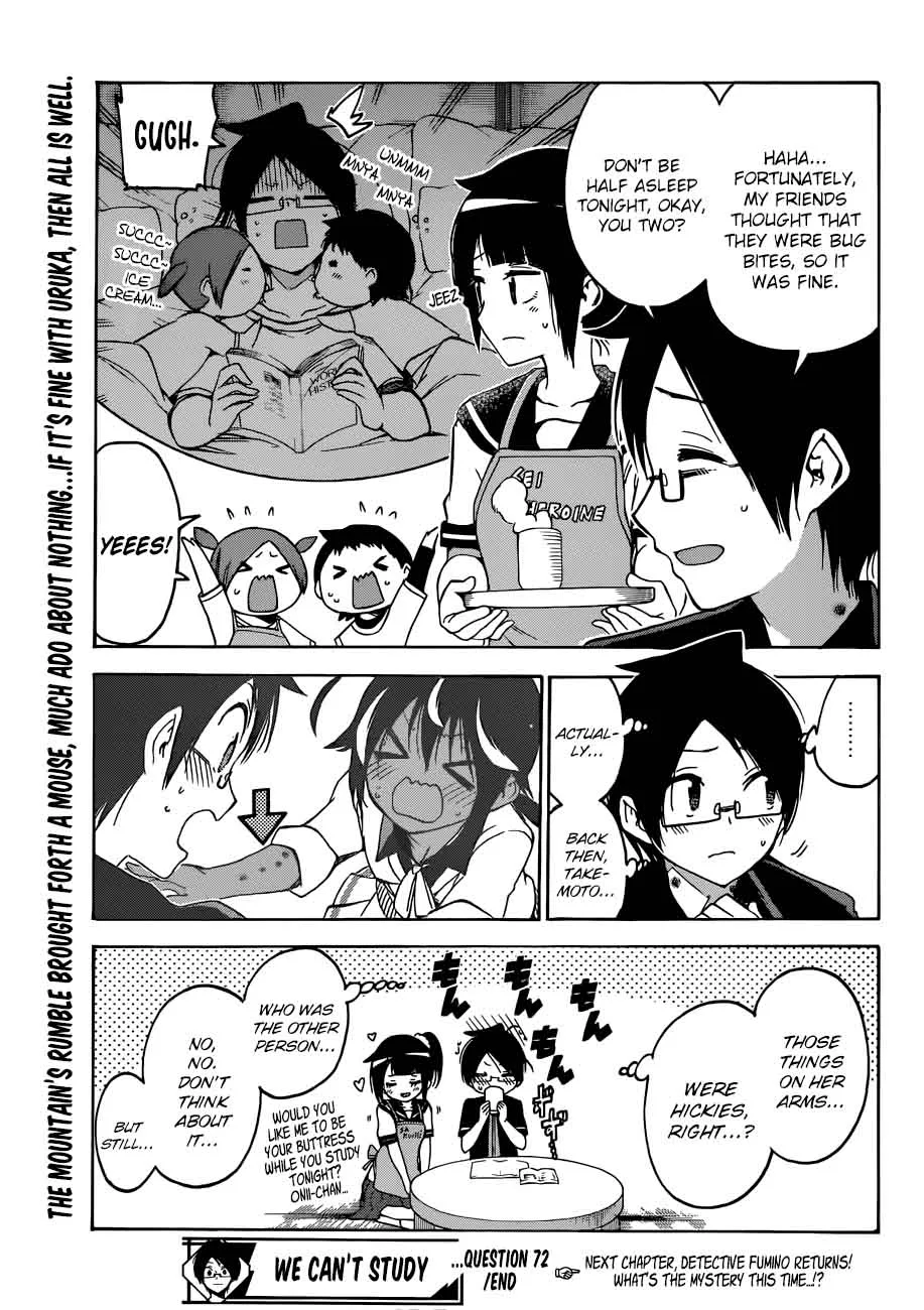 Bokutachi wa Benkyou ga Dekinai Chapter 72 page 19