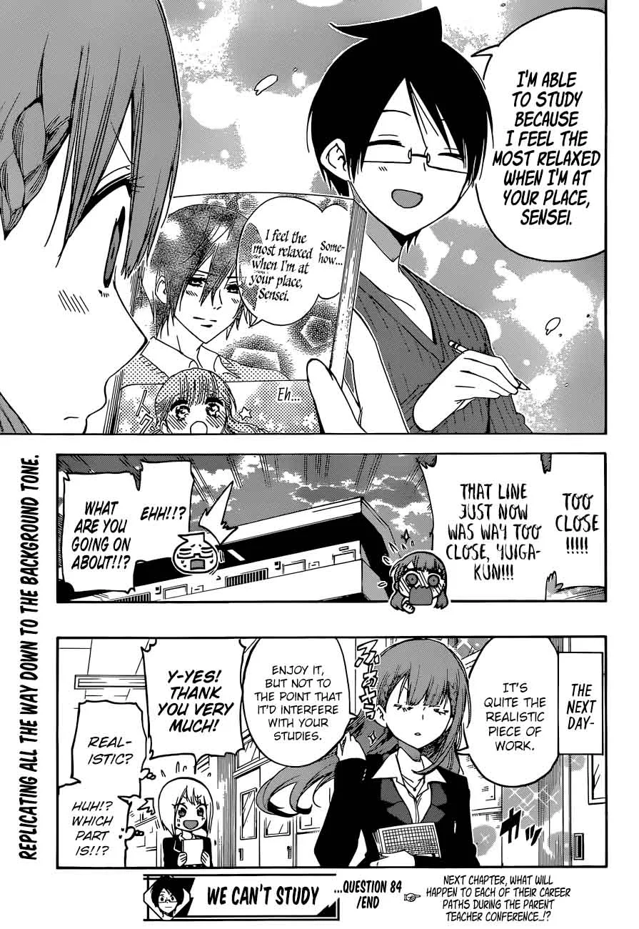 Bokutachi wa Benkyou ga Dekinai Chapter 84 page 19