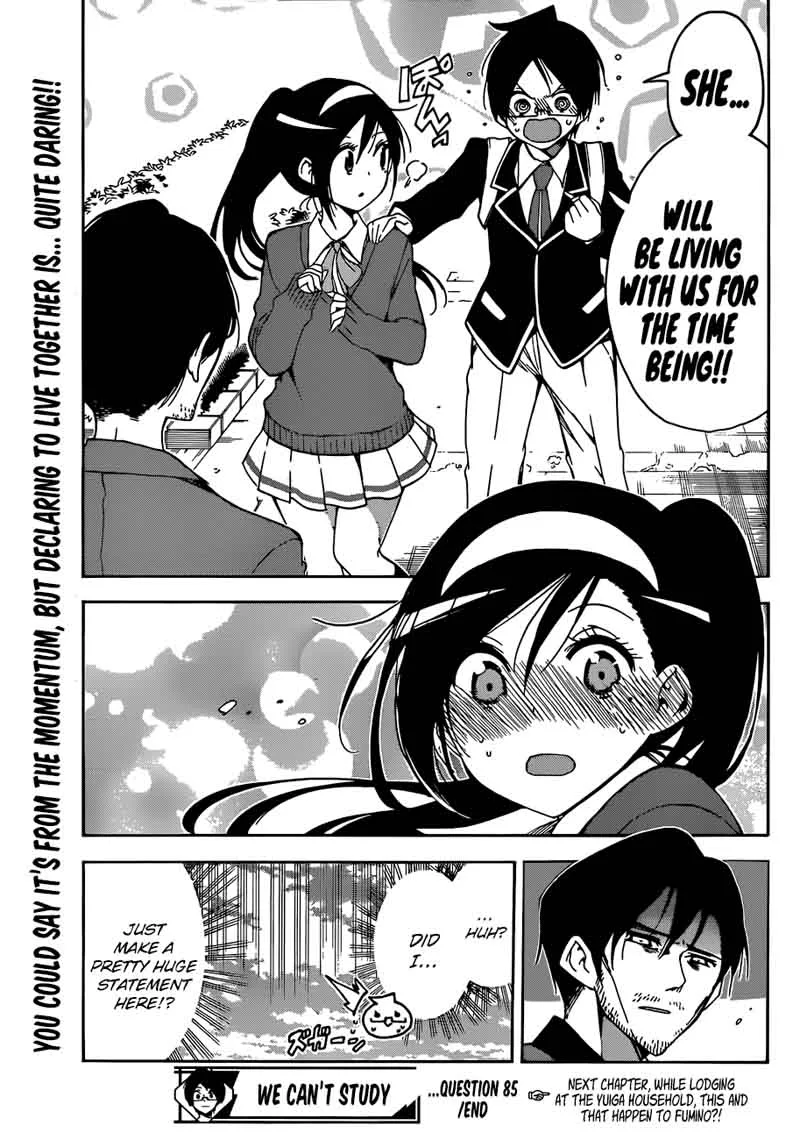 Bokutachi wa Benkyou ga Dekinai Chapter 85 page 19