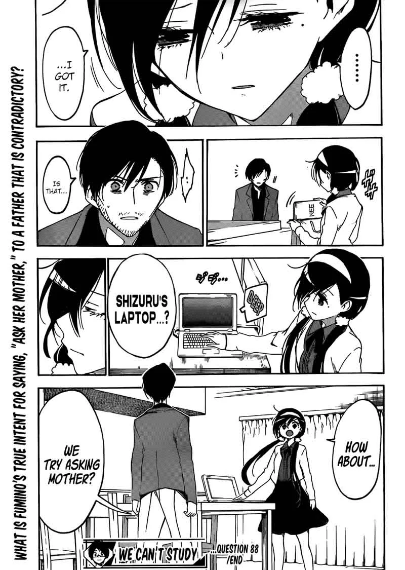 Bokutachi wa Benkyou ga Dekinai Chapter 88 page 20