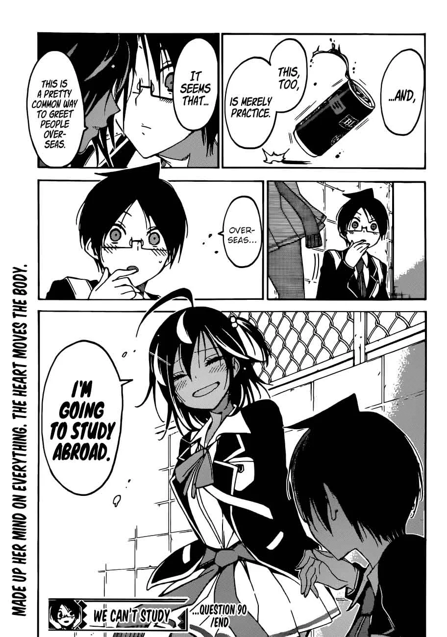 Bokutachi wa Benkyou ga Dekinai Chapter 90 page 19