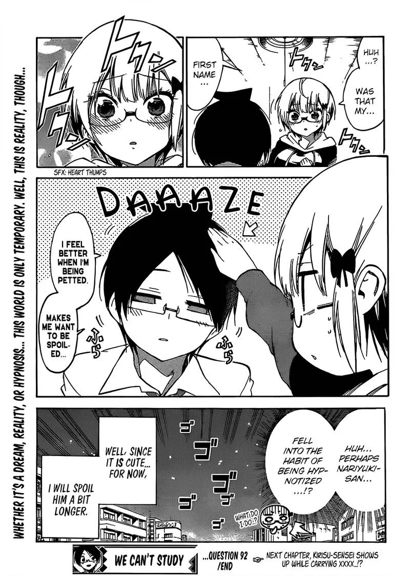 Bokutachi wa Benkyou ga Dekinai Chapter 92 page 21