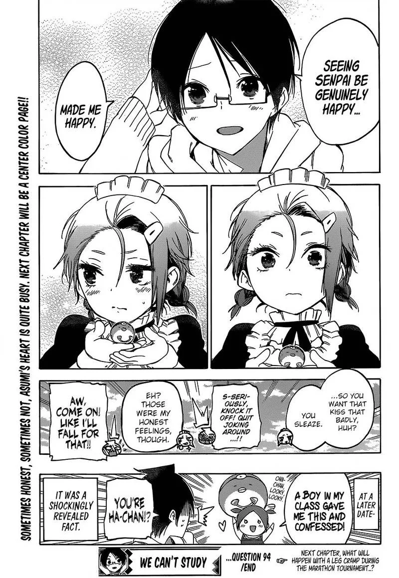 Bokutachi wa Benkyou ga Dekinai Chapter 94 page 19