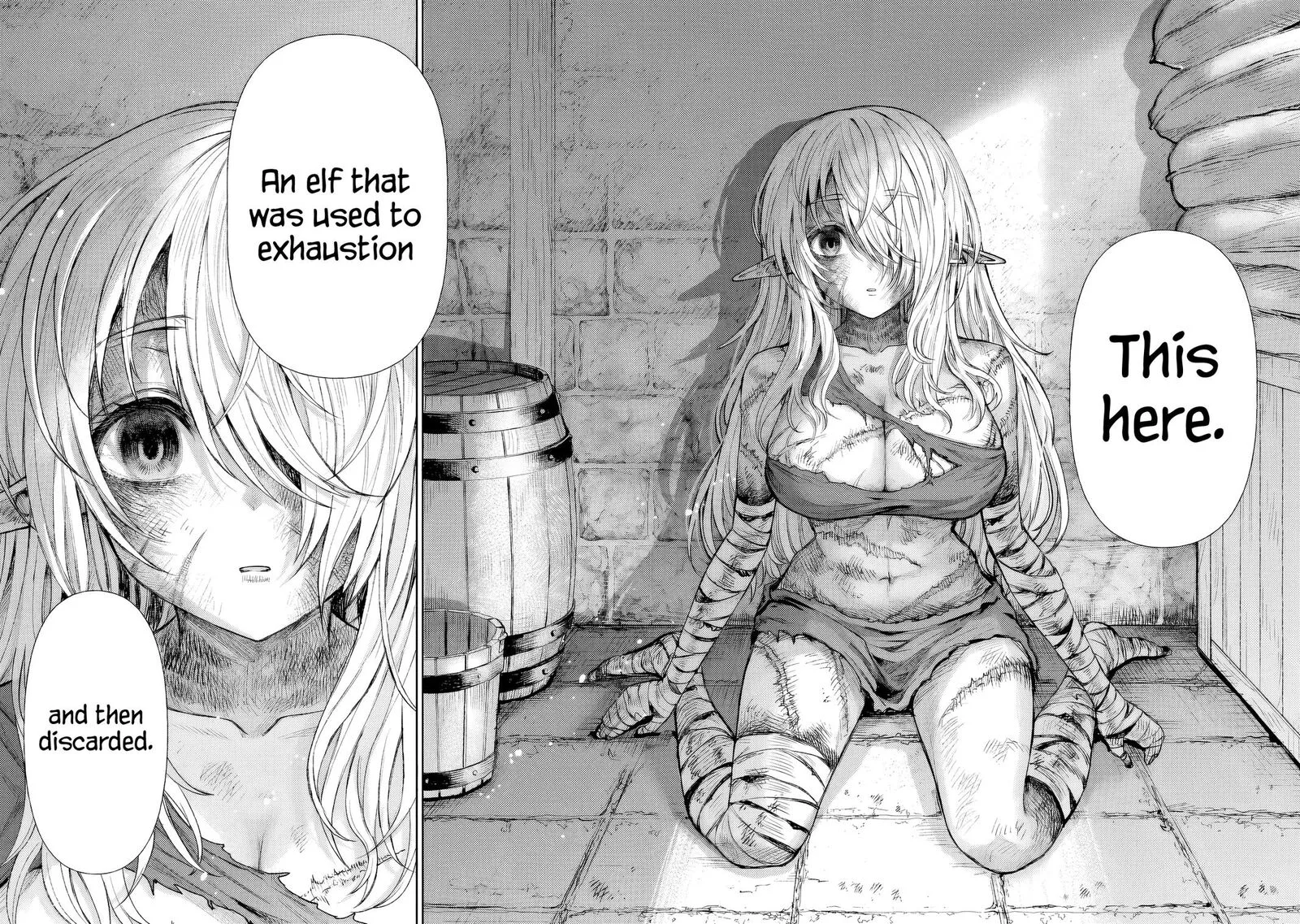 Boroboro no Elf-san wo Shiawase ni Suru Kusuriuri-san Chapter 1 page 8