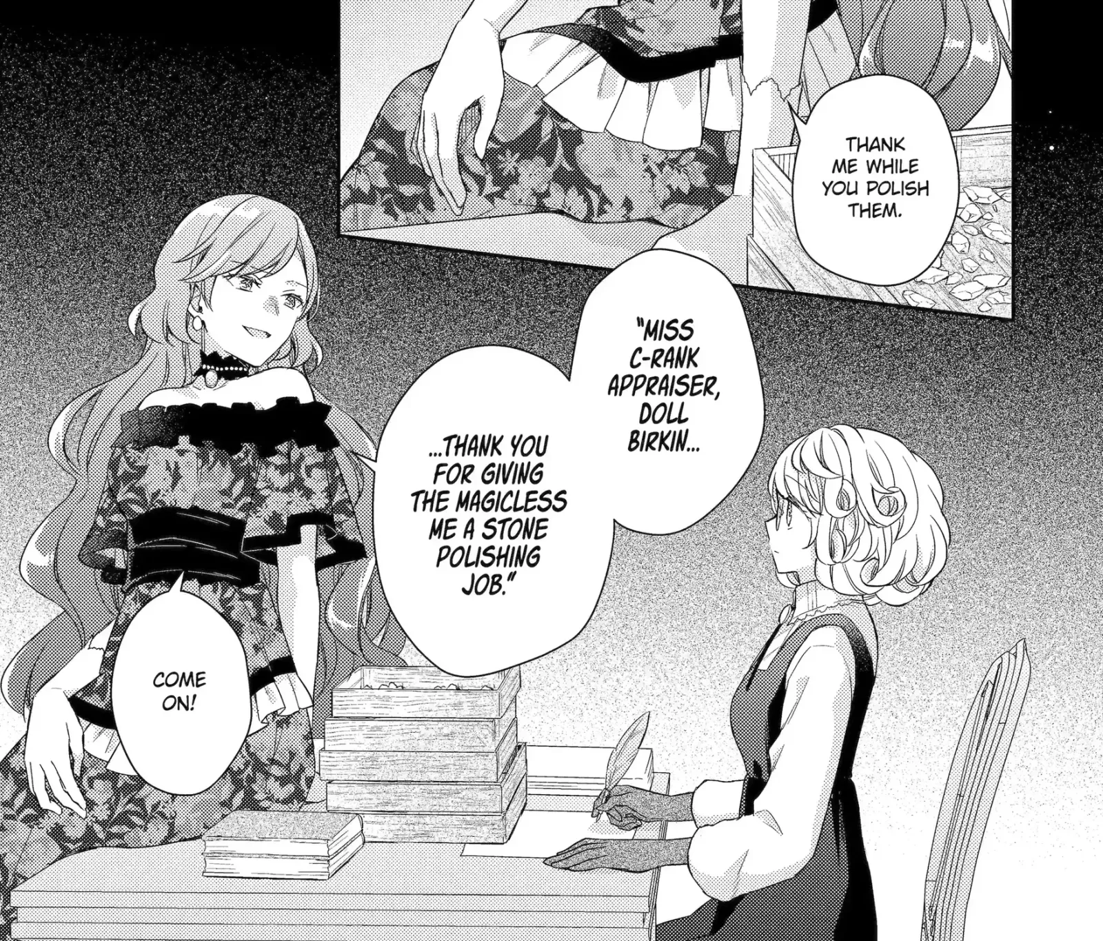 Botsuraku Reijou no Okinimesu mama ~Konyaku Haki Sareta node Houseki Kanteishi to Shite Dokuritsu Shimasu~ Chapter 1.1 page 29