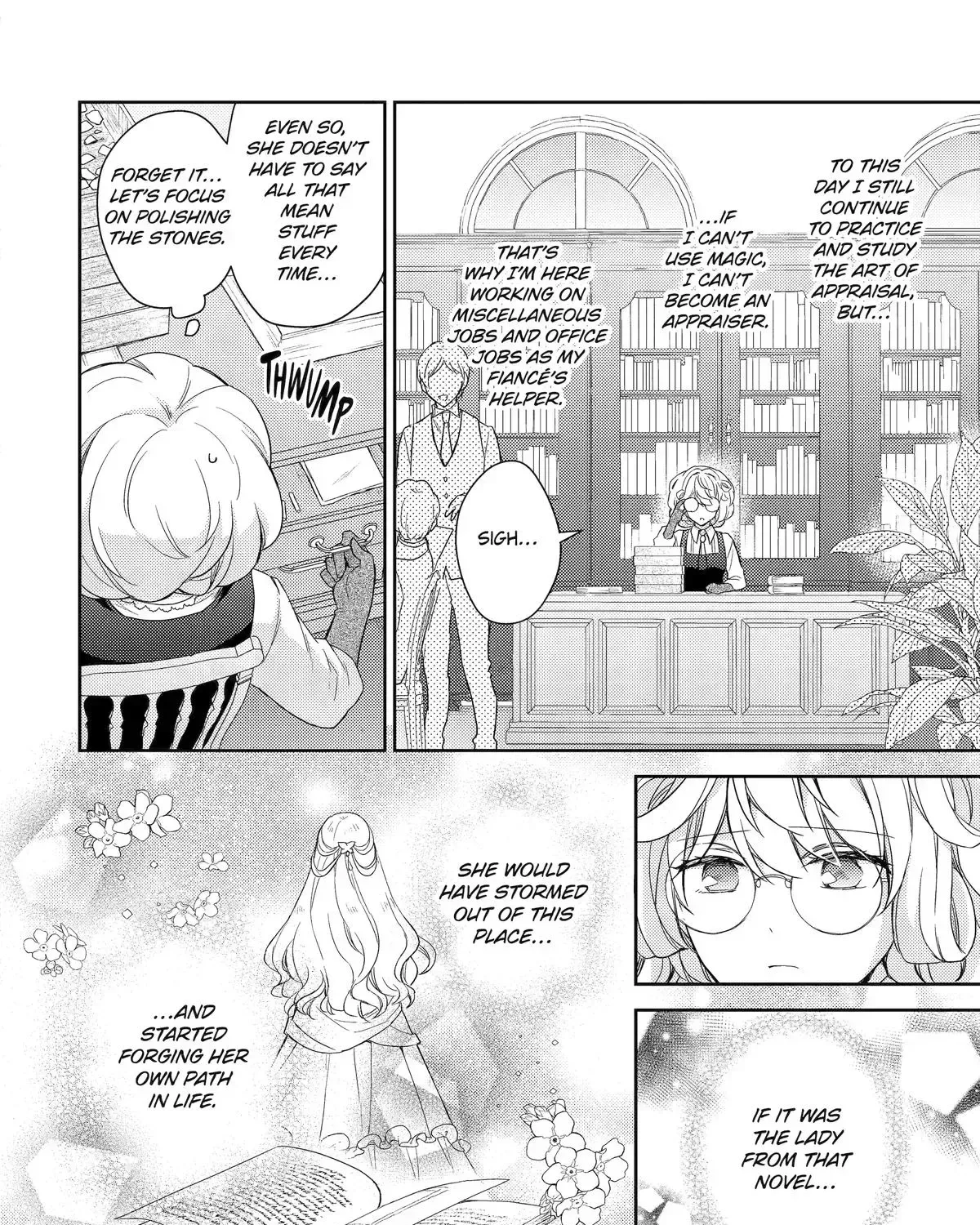 Botsuraku Reijou no Okinimesu mama ~Konyaku Haki Sareta node Houseki Kanteishi to Shite Dokuritsu Shimasu~ Chapter 1 page 33